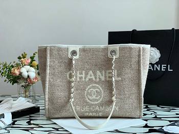 CHANEL | Deauville Beige Tote Bag - 34 cm