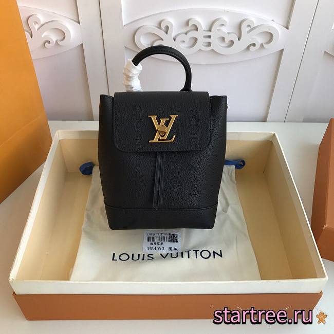 Louis Vuitton | Lock Me Backpack Mini Black Golden - 16 x 19.4 x 10 cm - 1