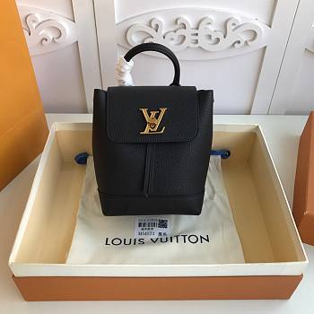 Louis Vuitton | Lock Me Backpack Mini Black Golden - 16 x 19.4 x 10 cm