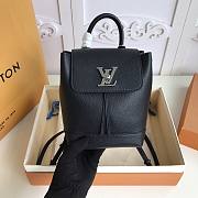 Louis Vuitton | Lock Me Backpack Mini Black Silver - 16 x 19.4 x 10 cm - 2