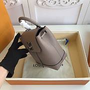 LOUIS VUITTON | Lock Me Backpack Mini Grey- 16 x 19.4 x 10 cm - 5