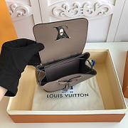 LOUIS VUITTON | Lock Me Backpack Mini Grey- 16 x 19.4 x 10 cm - 3