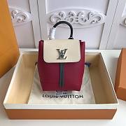 Louis Vuitton | Lock Me Backpack Mini Red Wine - 16 x 19.4 x 10 cm - 1