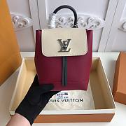 Louis Vuitton | Lock Me Backpack Mini Red Wine - 16 x 19.4 x 10 cm - 6