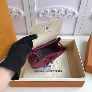 Louis Vuitton | Lock Me Backpack Mini Red Wine - 16 x 19.4 x 10 cm - 2