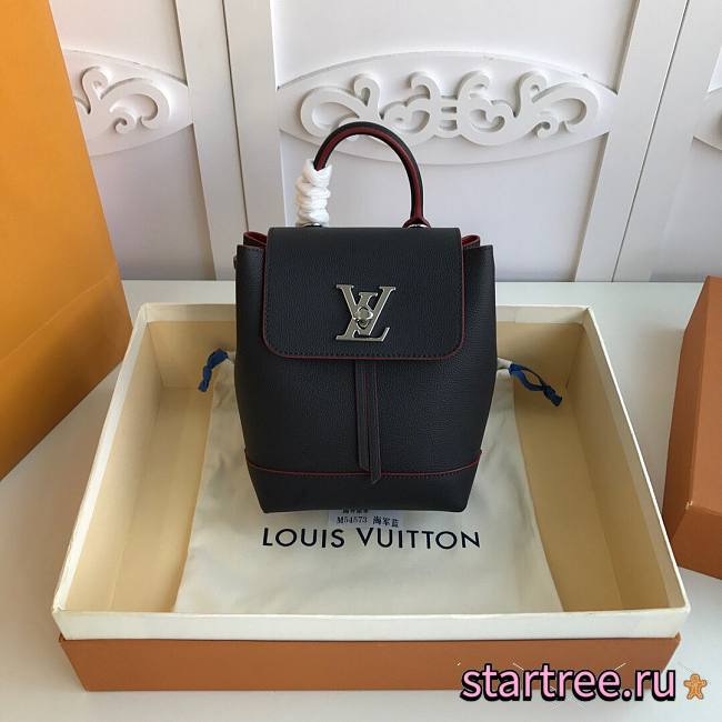 Louis Vuitton | Lock Me Backpack Mini Black/Red - 16 x 19.4 x 10 cm - 1