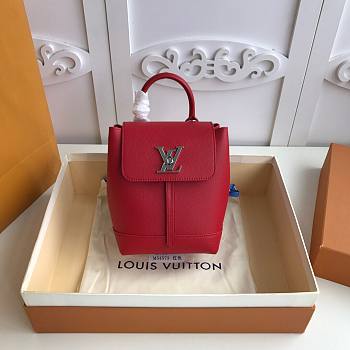 Louis Vuitton | Lock Me Backpack Mini Red - 16 x 19.4 x 10 cm