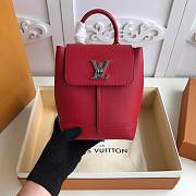 Louis Vuitton | Lock Me Backpack Mini Red - 16 x 19.4 x 10 cm - 3