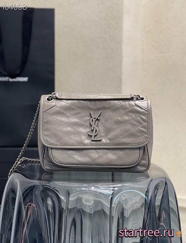 YSL | NIKI Medium Chain Bag in Gray - 498894 - 28 x 20 x 8 cm - 1