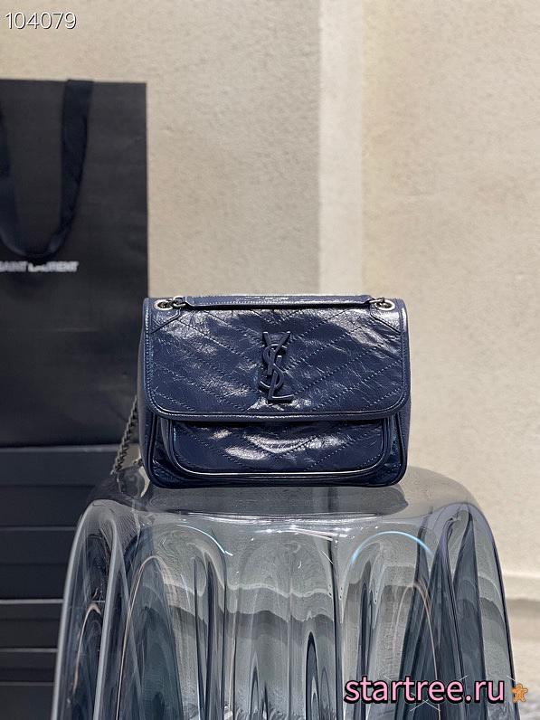 YSL | NIKI Medium Chain Bag in Dark Blue - 498894 - 28 x 20 x 8 cm - 1