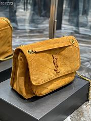 YSL | Niki Medium suede in Yellow shoulder bag - 498894 - 28×20×8cm - 6