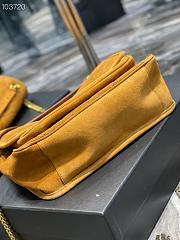 YSL | Niki Medium suede in Yellow shoulder bag - 498894 - 28×20×8cm - 2