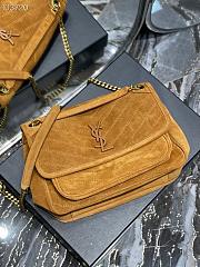 YSL | Niki Medium suede in Yellow shoulder bag - 498894 - 28×20×8cm - 4