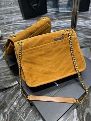 YSL | Niki Medium suede in Yellow shoulder bag - 498894 - 28×20×8cm - 3