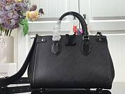 Louis Vuitton | Grenelle Tote PM Black Epi Bag - M57680 - 27 x 19 x 11.5 cm - 1