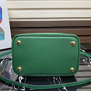 Prada | Medium Green/Black Saffiano Panier Bag - 1BA212 - 22 × 23 × 13 cm - 2
