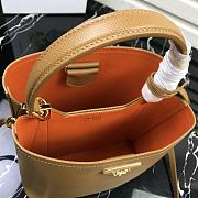 Prada | Medium Brown/Orange Saffiano Panier Bag - 1BA212 - 22 × 23 × 13 cm - 6
