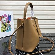 Prada | Medium Brown/Orange Saffiano Panier Bag - 1BA212 - 22 × 23 × 13 cm - 5