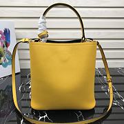 Prada | Medium Yellow Saffiano Panier Bag - 1BA212 - 22 × 23 × 13 cm - 5