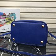 Prada | Medium Blue/Red Saffiano Panier Bag - 1BA212 - 22 × 23 × 13 cm - 2