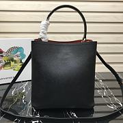 Prada | Medium Black/Red Saffiano Panier Bag - 1BA212 - 22 × 23 × 13 cm - 4