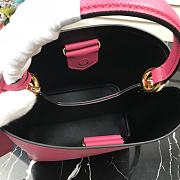 Prada | Medium Pink/Black Saffiano Panier Bag - 1BA212 - 22 × 23 × 13 cm - 6