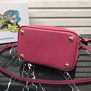 Prada | Medium Pink/Black Saffiano Panier Bag - 1BA212 - 22 × 23 × 13 cm - 2