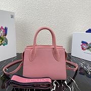 Prada | Pink Saffiano Leather Monochrome Bag - 1BA269 - 22 x 16.5 x 11.5 cm - 4
