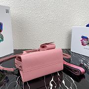 Prada | Pink Saffiano Leather Monochrome Bag - 1BA269 - 22 x 16.5 x 11.5 cm - 3