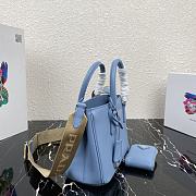 PRADA | Galleria Blue Saffiano Mini Bag - 1BA296 - 22 x 16.5 x 11.5 cm - 6
