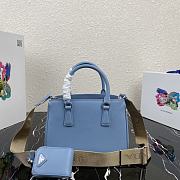 PRADA | Galleria Blue Saffiano Mini Bag - 1BA296 - 22 x 16.5 x 11.5 cm - 3