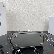 PRADA | Galleria Grey Saffiano Mini Bag - 1BA296 - 22 x 16.5 x 11.5 cm - 4