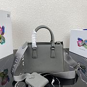 PRADA | Galleria Grey Saffiano Mini Bag - 1BA296 - 22 x 16.5 x 11.5 cm - 3