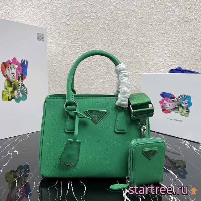 PRADA | Galleria Green Saffiano Mini Bag - 1BA296 - 22 x 16.5 x 11.5 cm - 1