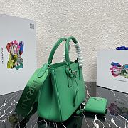 PRADA | Galleria Green Saffiano Mini Bag - 1BA296 - 22 x 16.5 x 11.5 cm - 5