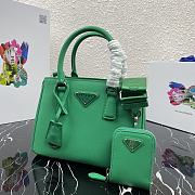 PRADA | Galleria Green Saffiano Mini Bag - 1BA296 - 22 x 16.5 x 11.5 cm - 3