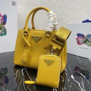 PRADA | Galleria Yellow Saffiano Mini Bag - 1BA296 - 22 x 16.5 x 11.5 cm - 6