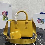 PRADA | Galleria Yellow Saffiano Mini Bag - 1BA296 - 22 x 16.5 x 11.5 cm - 4