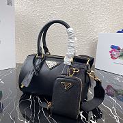 PRADA | Black Golden Saffiano top-handle bag - 1BB846 - 20 x 11 x 11.5 cm - 6