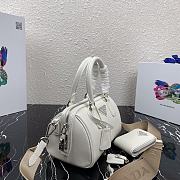 PRADA | White Saffiano top-handle bag - 1BB846 - 20 x 11 x 11.5 cm - 2