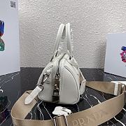 PRADA | White Saffiano top-handle bag - 1BB846 - 20 x 11 x 11.5 cm - 5