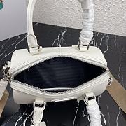 PRADA | White Saffiano top-handle bag - 1BB846 - 20 x 11 x 11.5 cm - 6