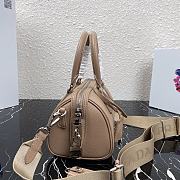 PRADA | Beige Saffiano top-handle bag - 1BB846 - 20 x 11 x 11.5 cm - 6