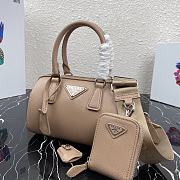 PRADA | Beige Saffiano top-handle bag - 1BB846 - 20 x 11 x 11.5 cm - 5