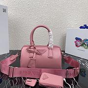 PRADA | Pink Saffiano top-handle bag - 1BB846 - 20 x 11 x 11.5 cm - 1