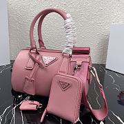 PRADA | Pink Saffiano top-handle bag - 1BB846 - 20 x 11 x 11.5 cm - 5