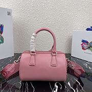 PRADA | Pink Saffiano top-handle bag - 1BB846 - 20 x 11 x 11.5 cm - 3