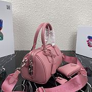 PRADA | Pink Saffiano top-handle bag - 1BB846 - 20 x 11 x 11.5 cm - 2