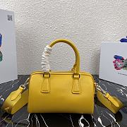 PRADA | Yellow Saffiano top-handle bag - 1BB846 - 20 x 11 x 11.5 cm - 3