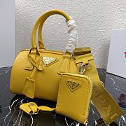 PRADA | Yellow Saffiano top-handle bag - 1BB846 - 20 x 11 x 11.5 cm - 4